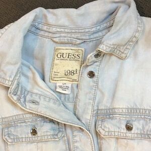 Vintage Guess jean dress with pockets on side